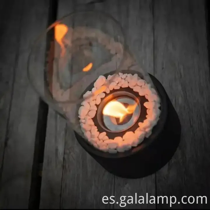 Mini chimenea de alcohol portátil para ambiente comedor al aire libre